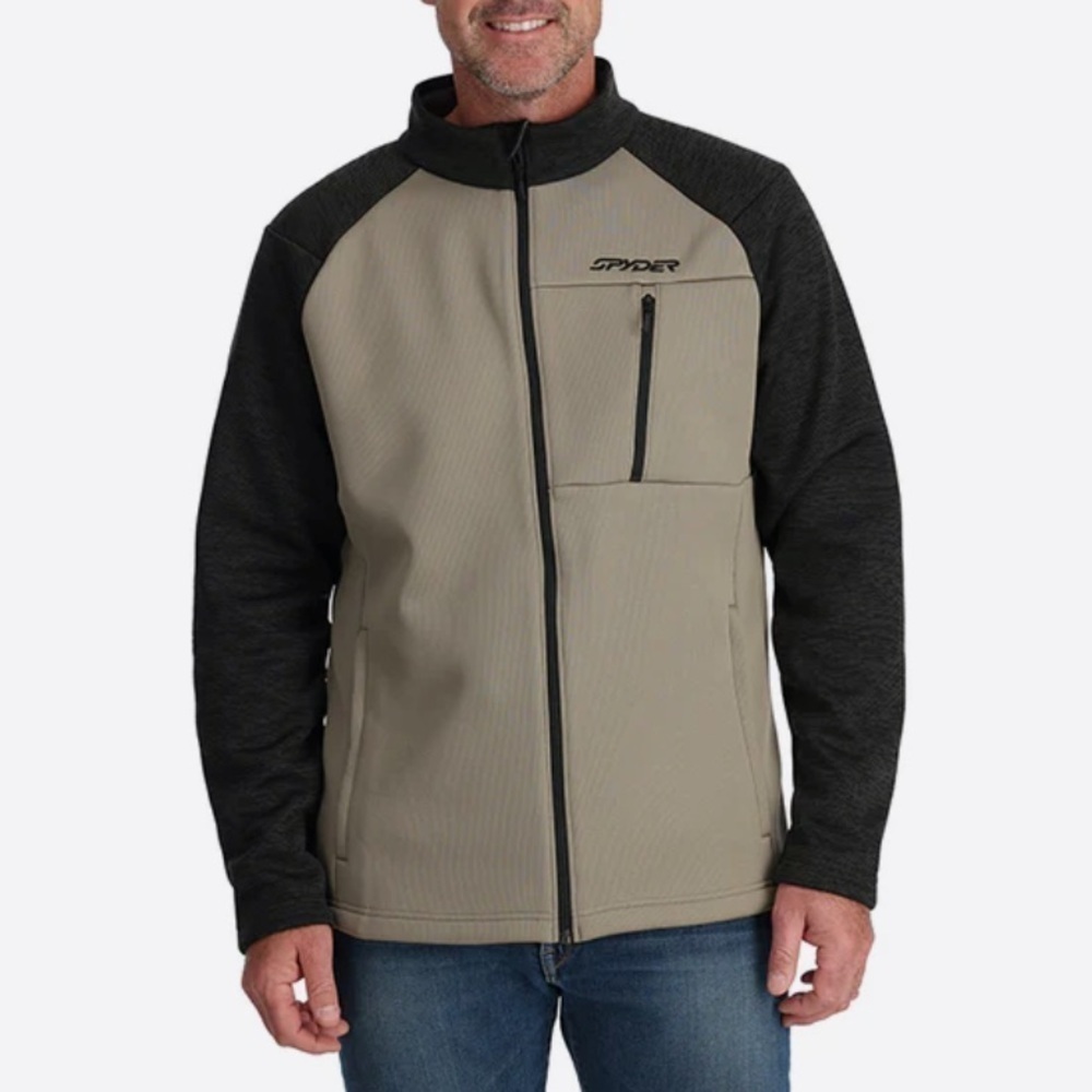 NWT SPYDER Encore Full Zip Fleece Jacket Volcano Large